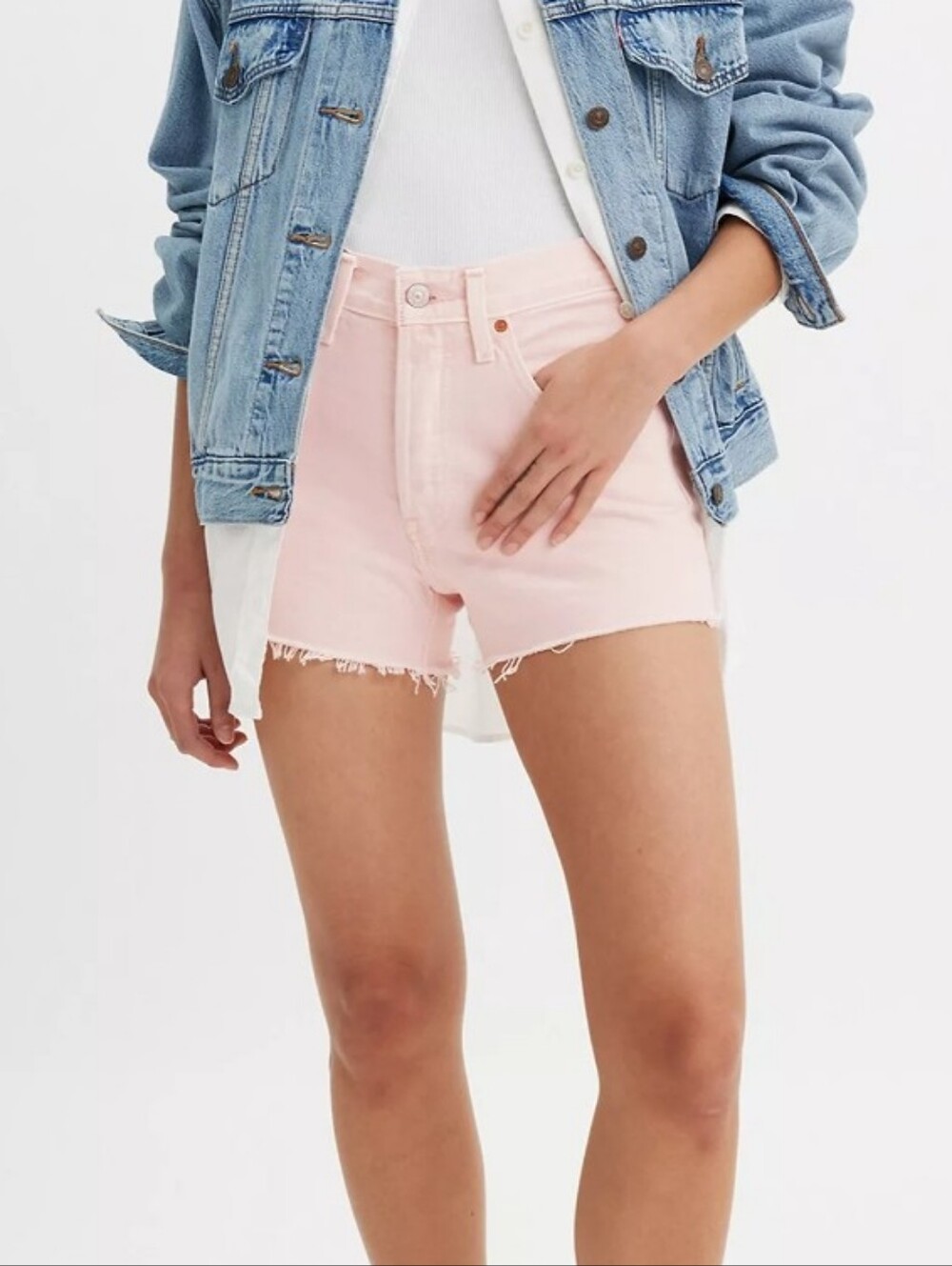Levi's 501 Pink Denim Shorts 30